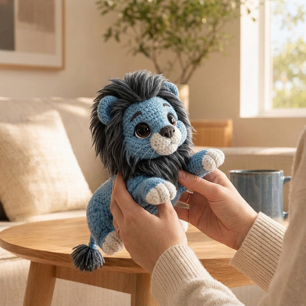 Crochet Lion Amigurumi Kit for Beginners