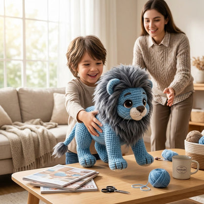 Crochet Lion Amigurumi Kit for Beginners